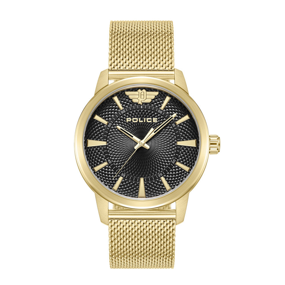 Police Raho 3-Hand 44mm Stainless Steel Band