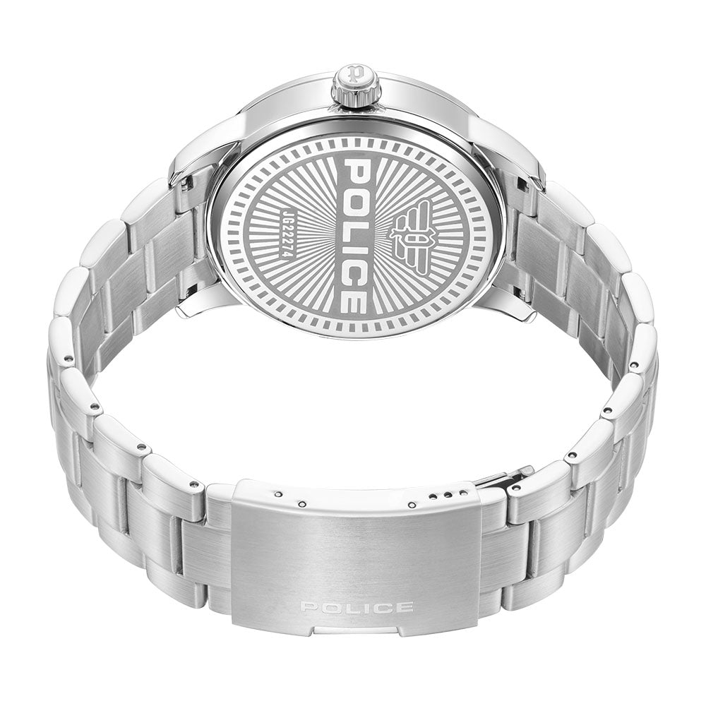 Police Raho 3-Hand 44mm Stainless Steel Band