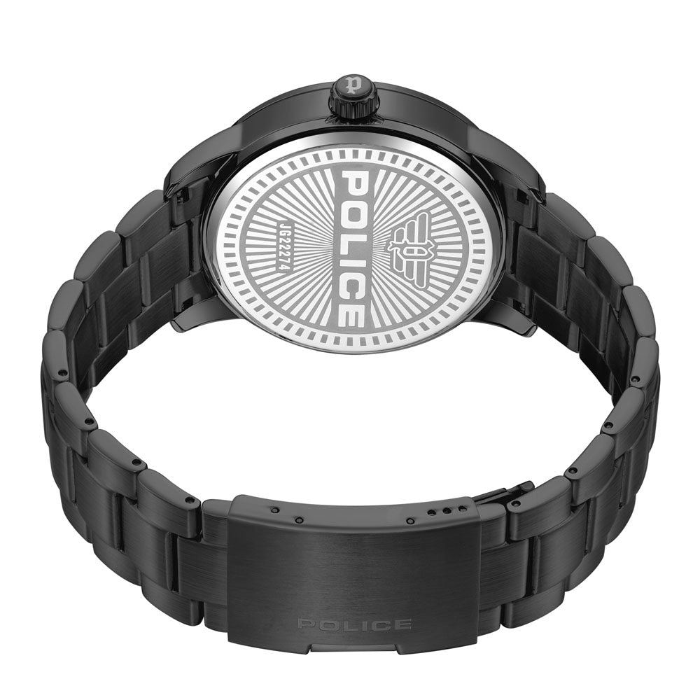 Police Raho 3-Hand 44mm Stainless Steel Band