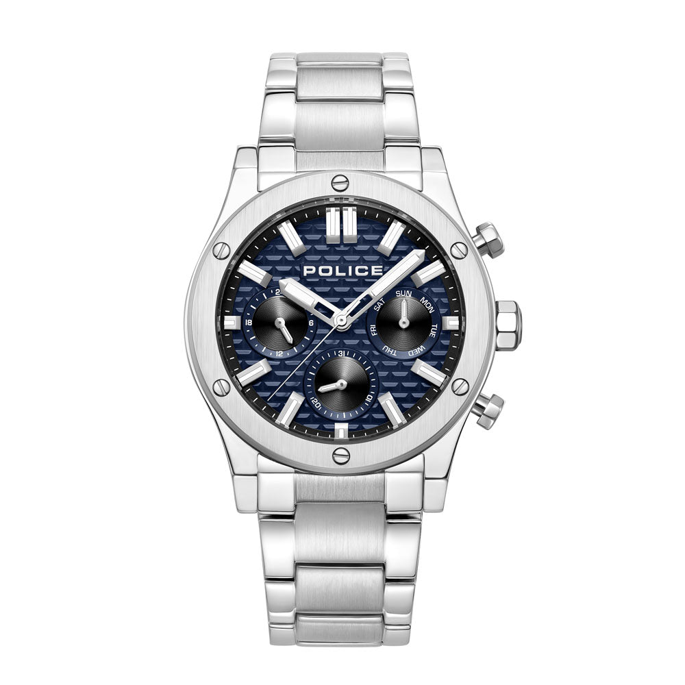 Police Polysh Multifunction 42mm Stainless Steel Band