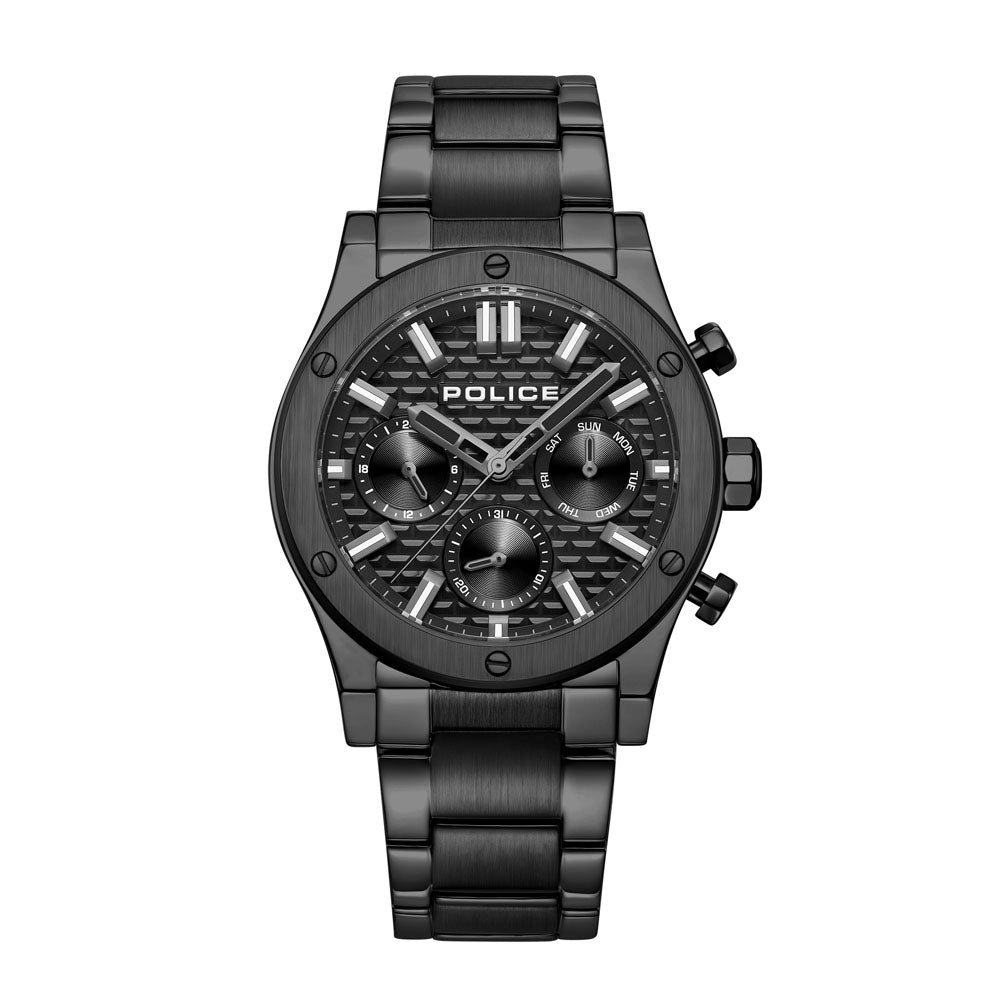 Police Polysh Multifunction 42mm Stainless Steel Band