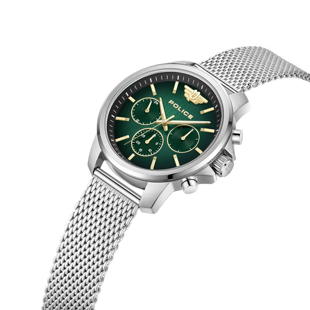 Police Mensor Multifunction 44mm Stainless Steel Band