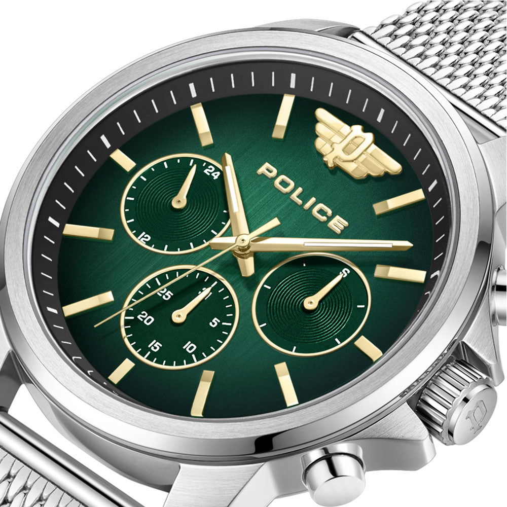 Police Mensor Multifunction 44mm Stainless Steel Band