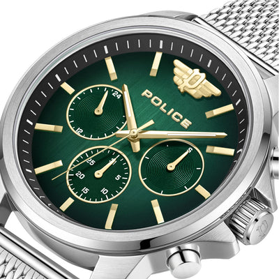 Police Mensor Multifunction 44mm Stainless Steel Band