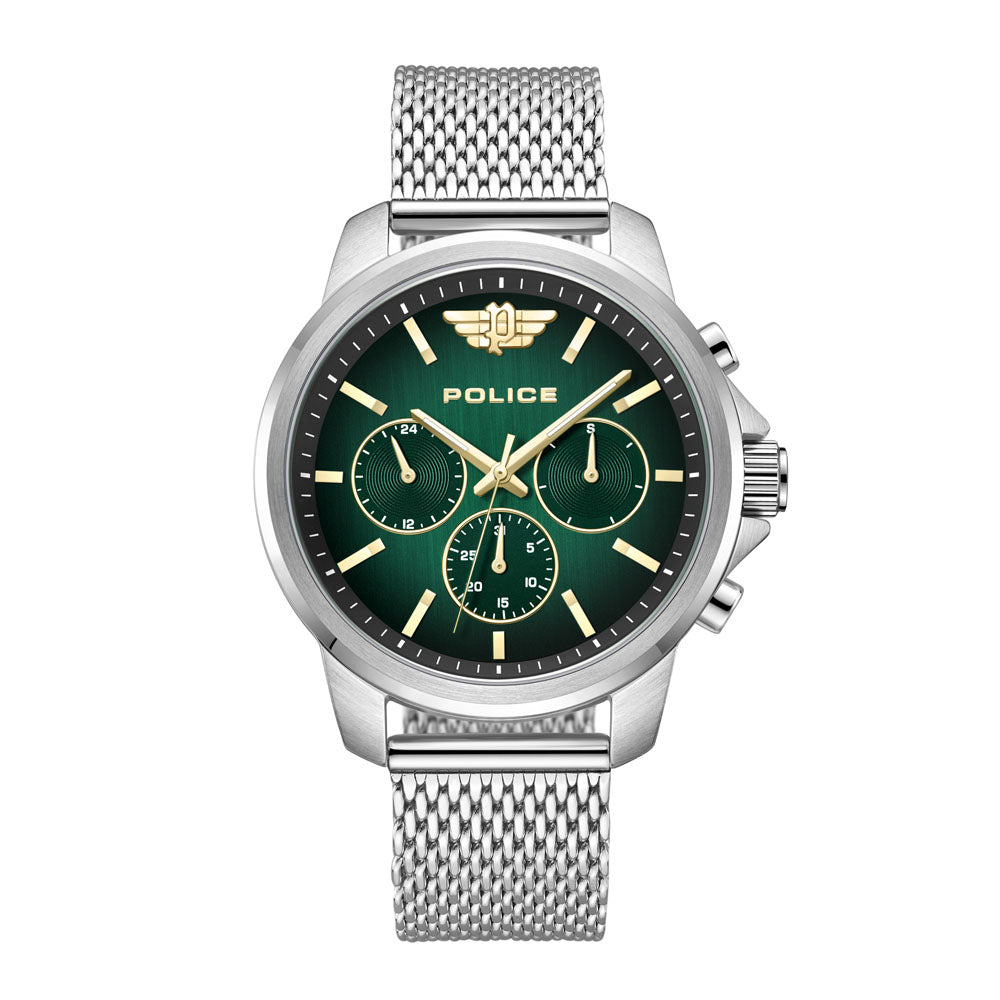 Police Mensor Multifunction 44mm Stainless Steel Band