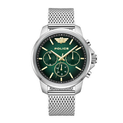 Police Mensor Multifunction 44mm Stainless Steel Band