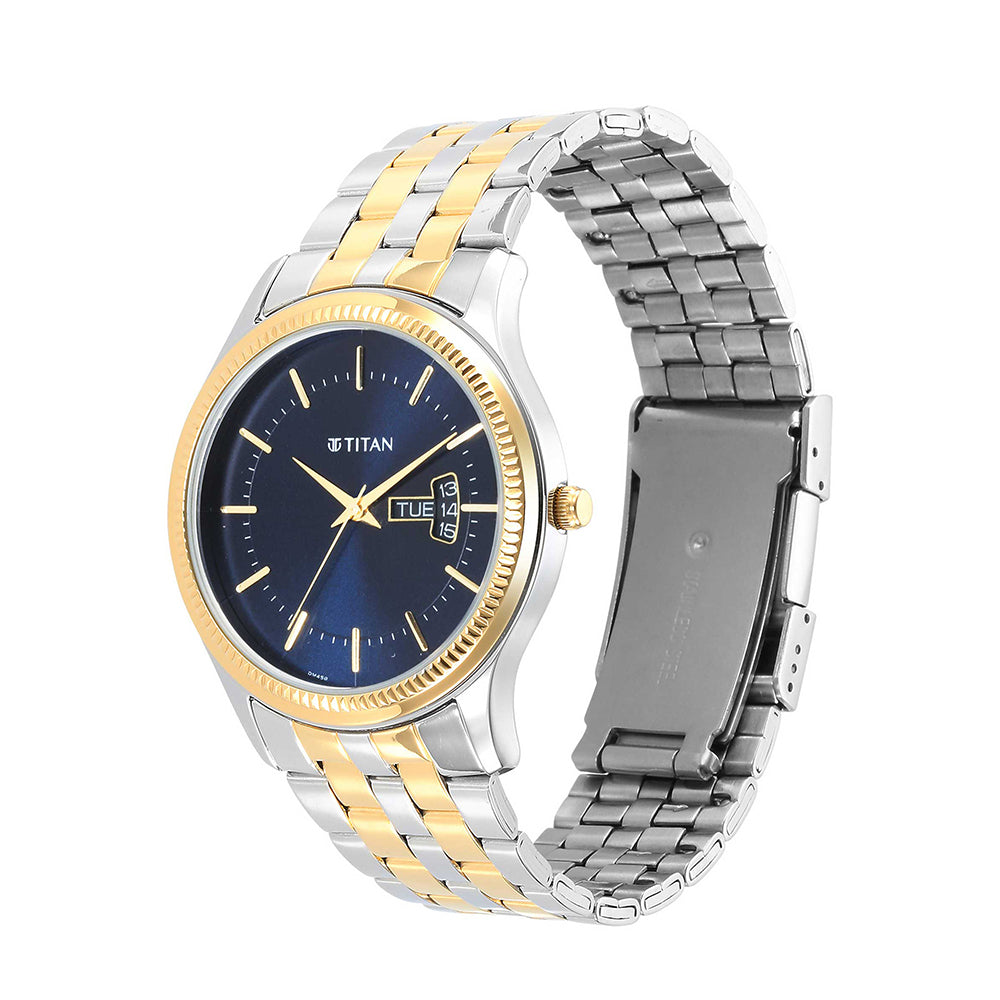 Titan Karishma Day-Date 40mm Stainless Steel Band
