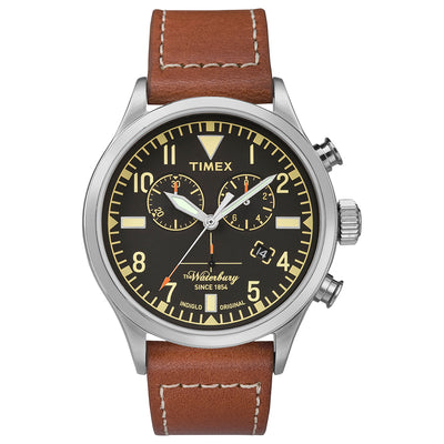 Waterbury Traditional Chronograph 42mm Leather Band