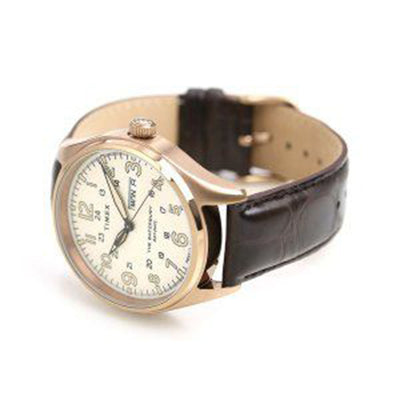 Waterbury Traditional 3-Hand Day Date 42mm Leather Band