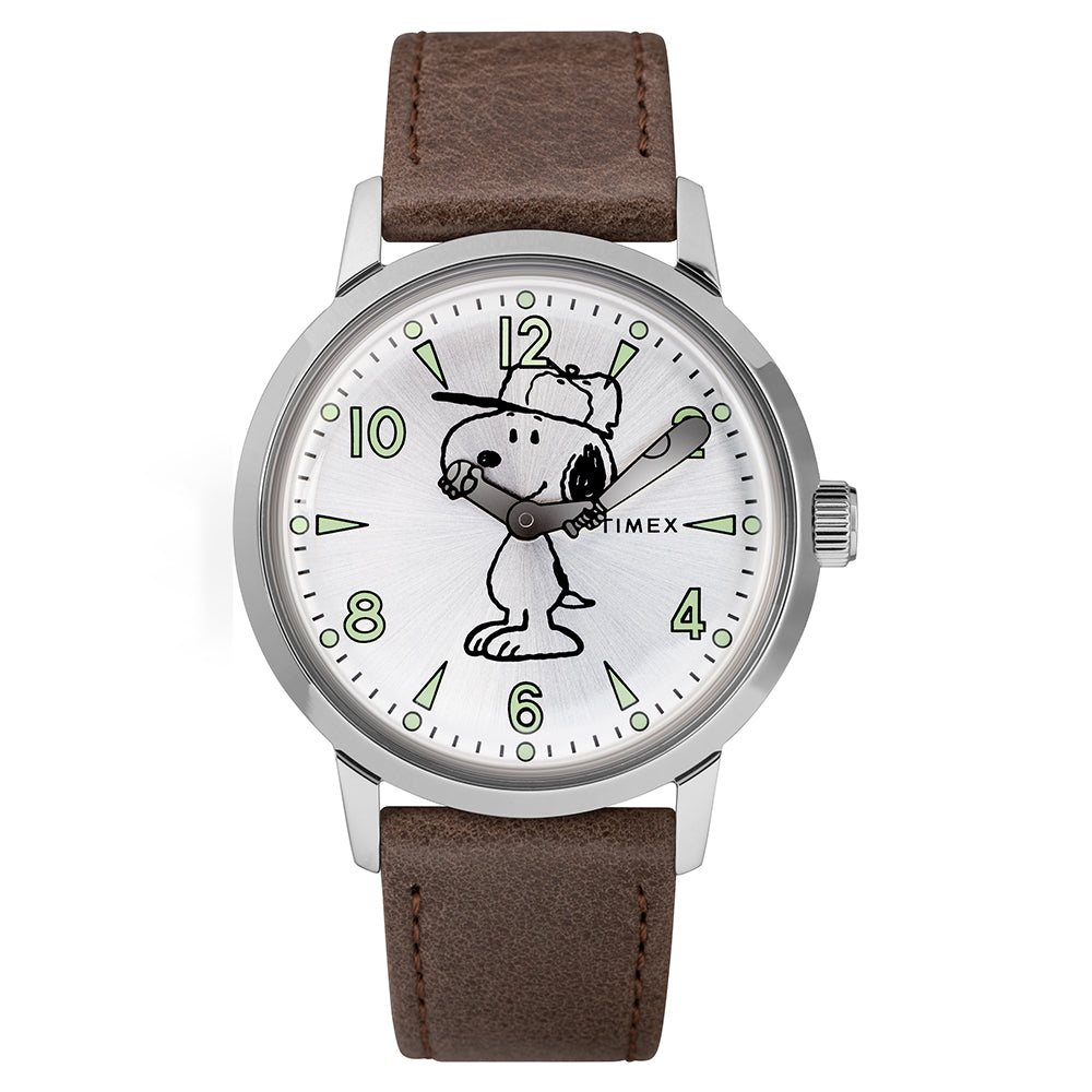Welton Timex X Peanuts - Snoopy 2-Hand 40mm Leather Band