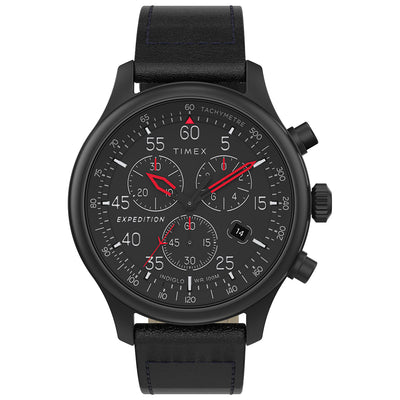 Expedition Field Chronograph 43mm Leather Band