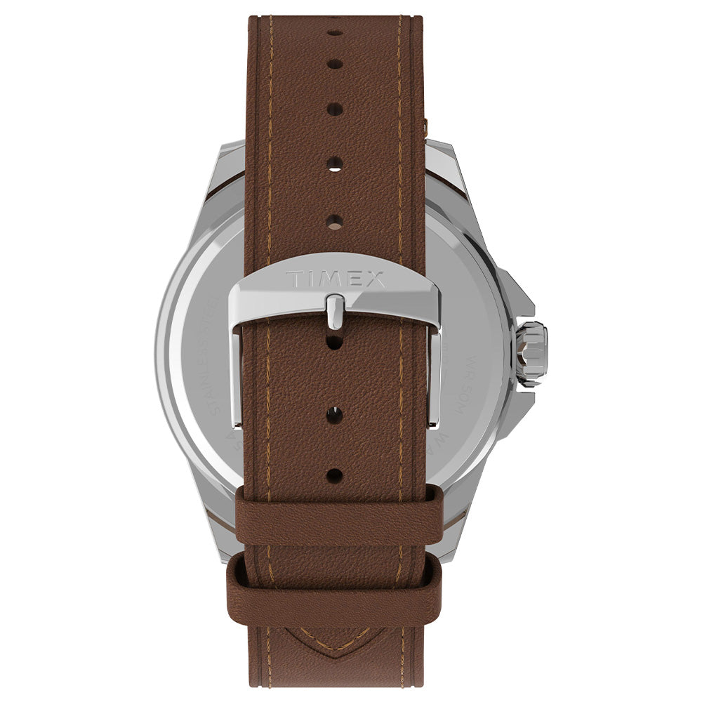 Essex Avenue Day-Date 44mm Leather Band