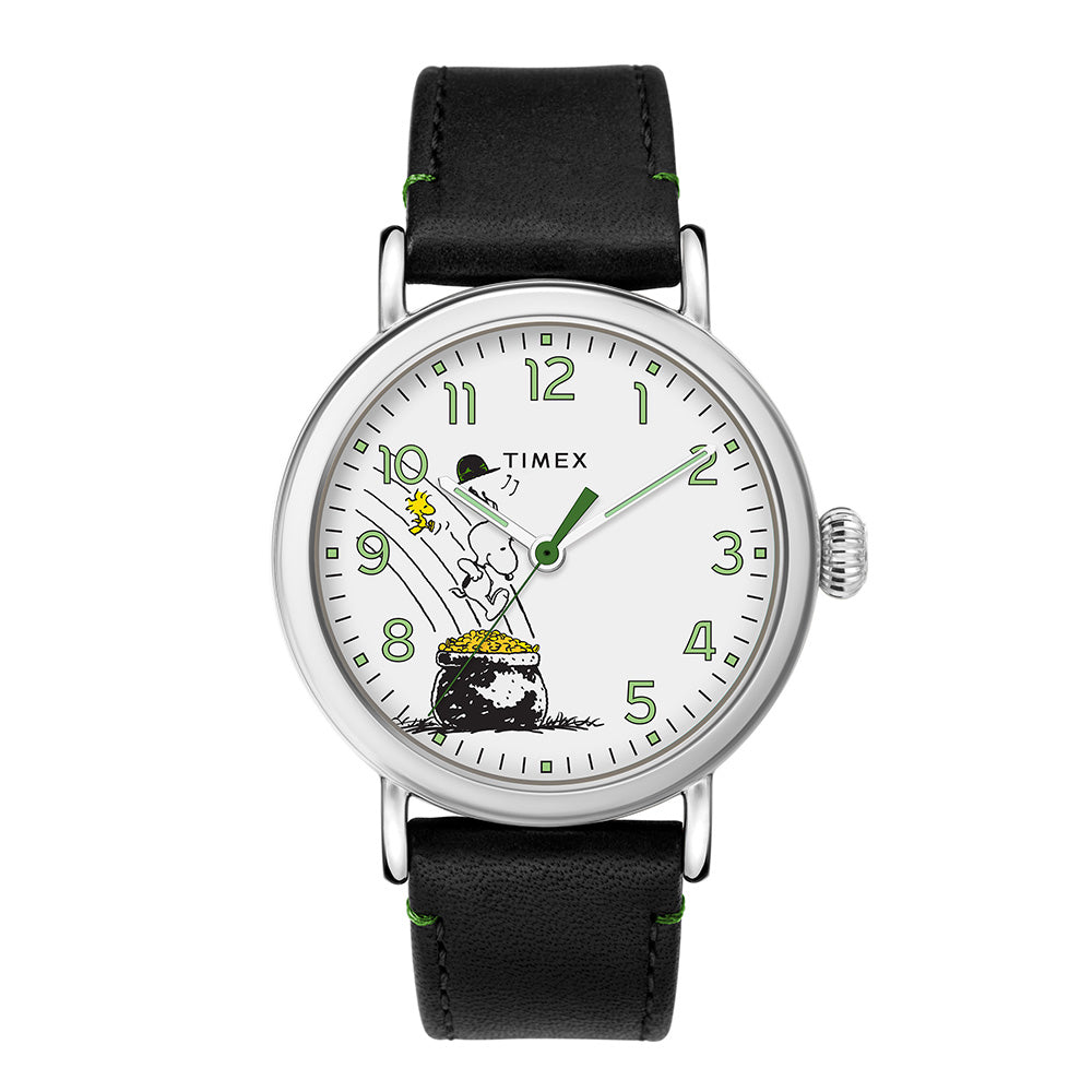 Timex Standard x Peanuts Snoopy 3-Hand 40mm Leather Band