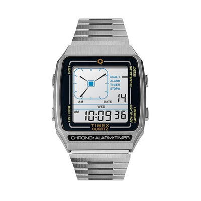 Timex Q Timex LCA Digital 32.5mm Stainless Steel Band