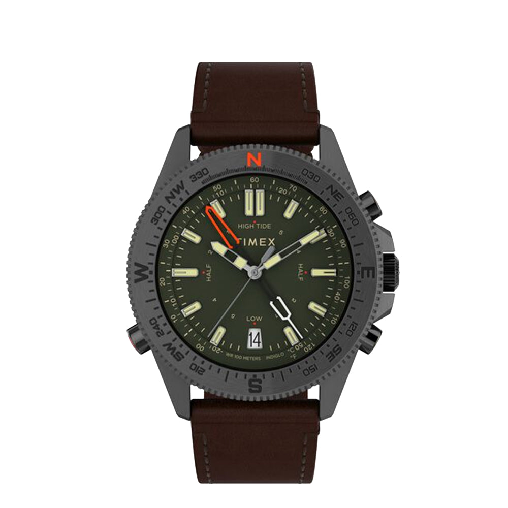 Timex Expedition NorthÂ® Tide-Temp-Compass 43mm Leather Band