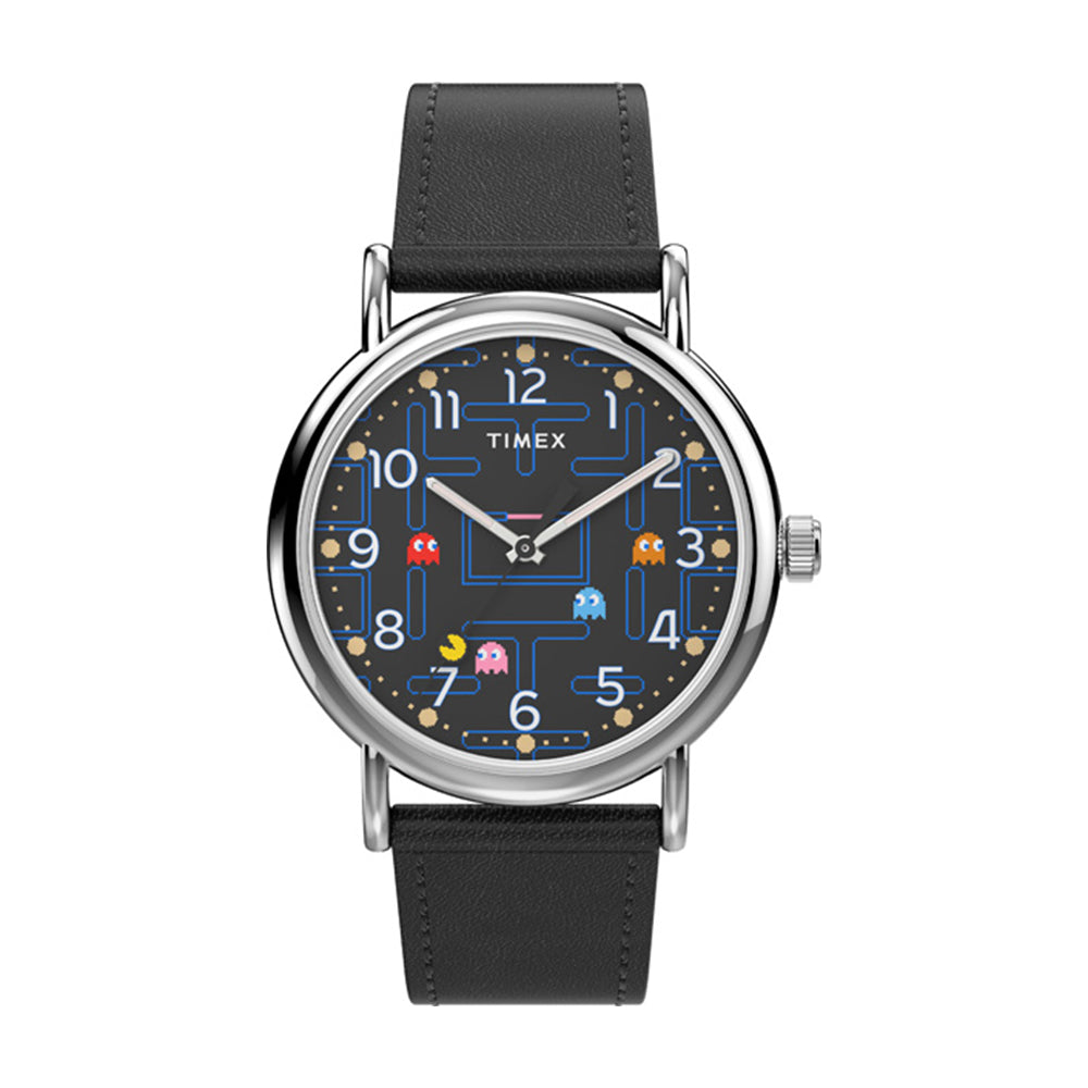 Timex Weekender x PAC-MAN™ 3-Hand 38mm Leather Band TRUE
