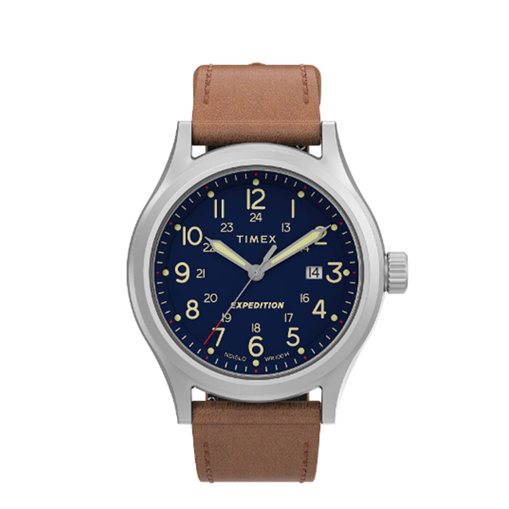 Timex Expedition Sierra Date 41mm Leather Band