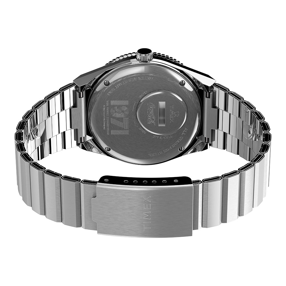Q Timex x Coca-Cola® Unity Collection 38mm Stainless Steel Bracelet Watch 3-Hand 38mm Stainless Steel Band