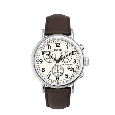 Timex Standard Chronograph 41mm Leather Band