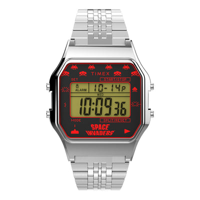Timex Timex 80 Space Invaders Digital 34mm Stainless Steel Band