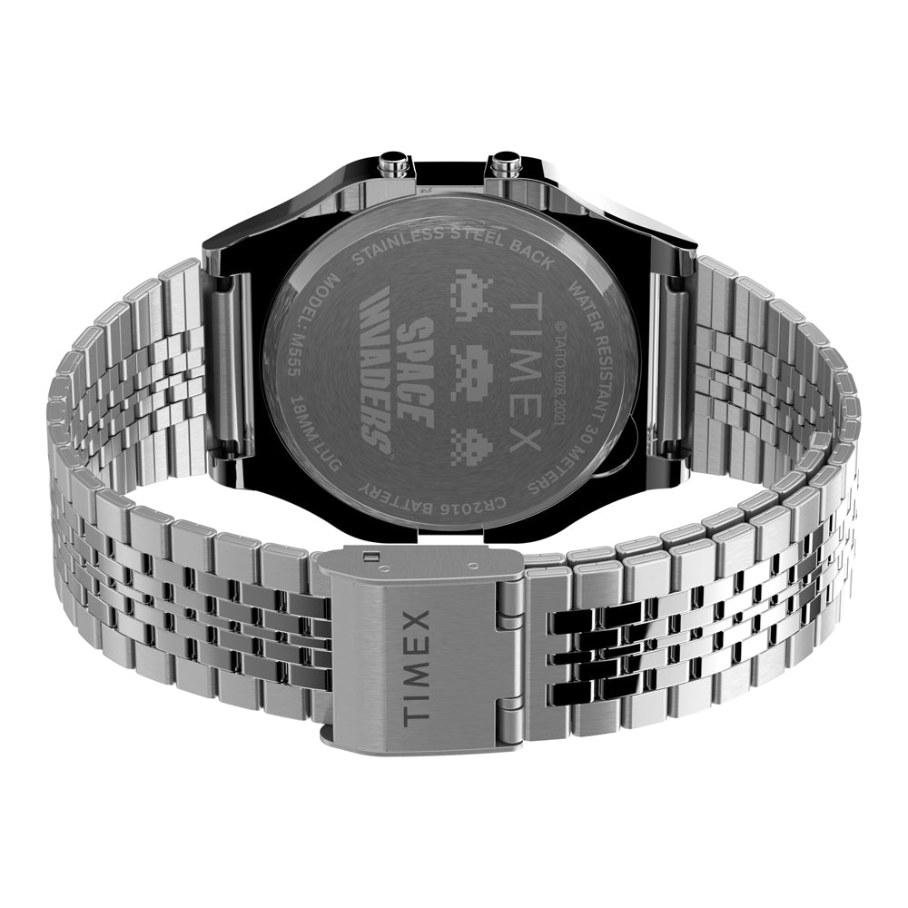 Timex Timex 80 Space Invaders Digital 34mm Stainless Steel Band