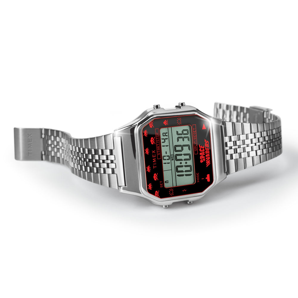 Timex Timex 80 Space Invaders Digital 34mm Stainless Steel Band