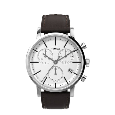 Timex Midtown Chronograph 40mm Leather Band