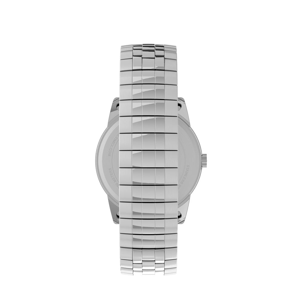 Timex Easy Reader® With Perfect Fit Date 38mm Stainless Steel Band