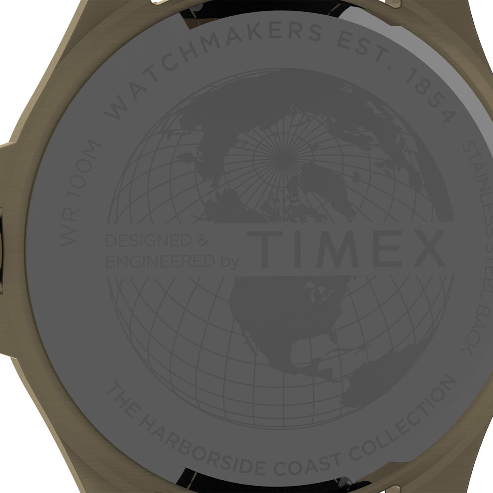 Timex Harborside Coast Date 43mm Leather Band