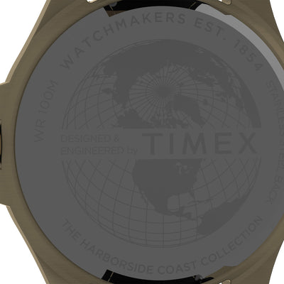 Timex Harborside Coast Date 43mm Leather Band