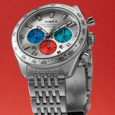 Timex Waterbury Dive Chronograph 41mm Stainless Steel Band