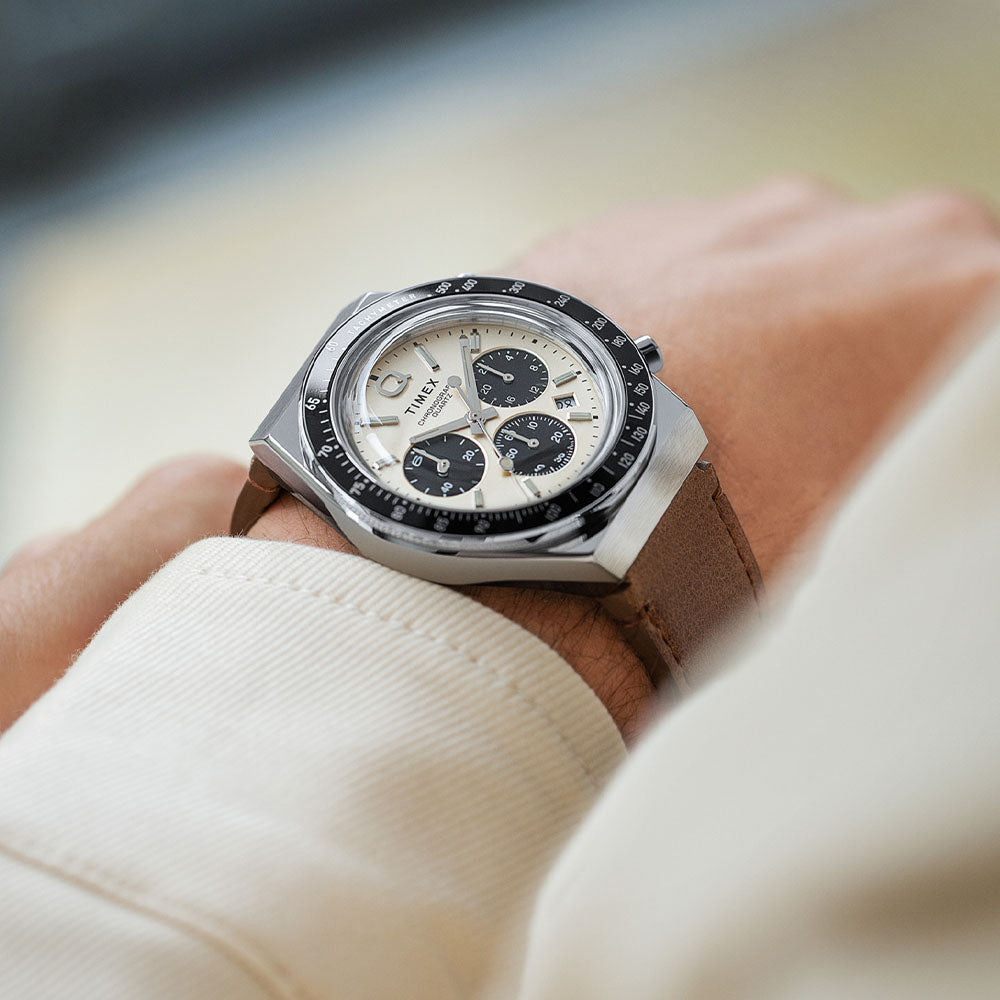 Timex Q Timex Chronograph 40mm Leather Band