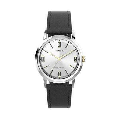 Timex Marlin® Hand-Wound 3-Hand 34mm Leather Band