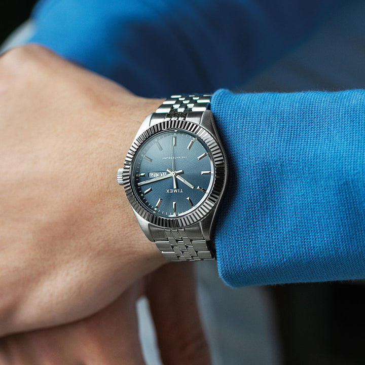 Stainless Steel Bracelet Watch Timex Watch Setting Day And Date