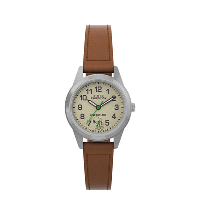 Timex Peanuts Expedition 3-Hand 26mm Leather Band