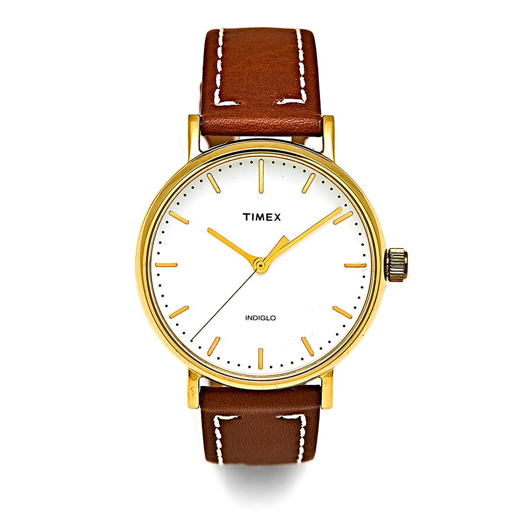 FAIRFIELD 3-Hand 37mm Leather Band