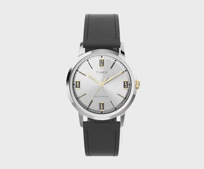 Timex Marlin® Hand-Wound 3-Hand 34mm Leather Band